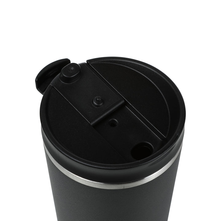 Copo térmico com escovinha de limpeza para o copo #cor_black