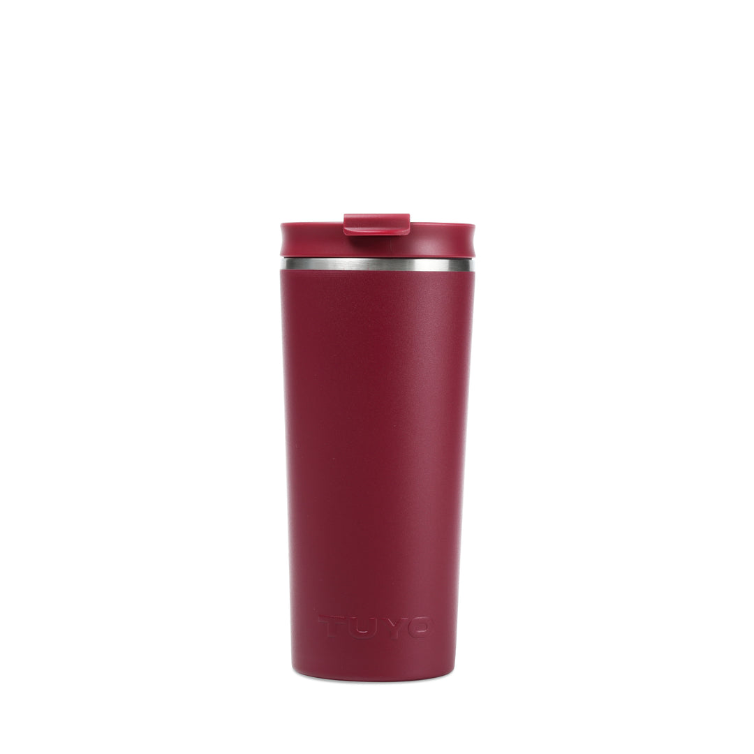 Copo térmico com escovinha de limpeza para o copo #cor_burgundy