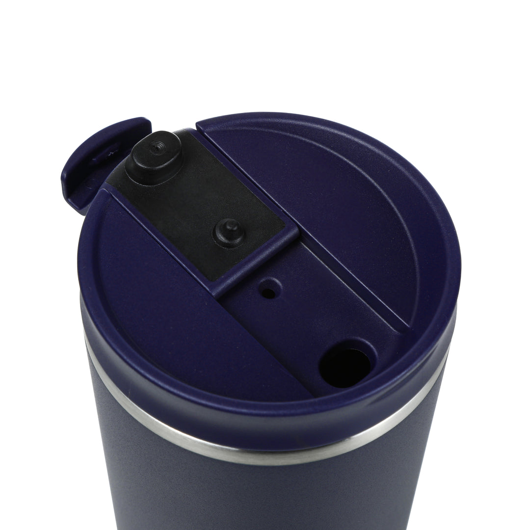 Copo térmico com escovinha de limpeza para o copo #cor_navy-blue