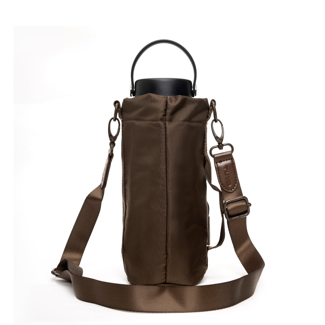 Bolsa para Garrafa #cor_chocolate-brown