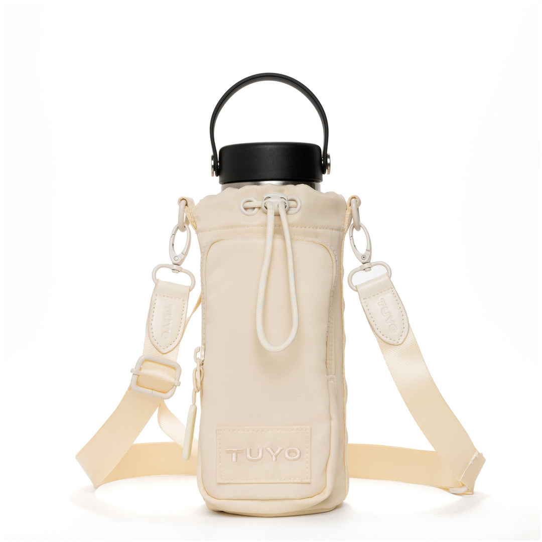 Bolsa para Garrafa #cor_beige