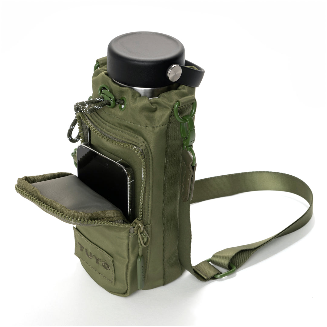 Bolsa para Garrafa #cor_military-green