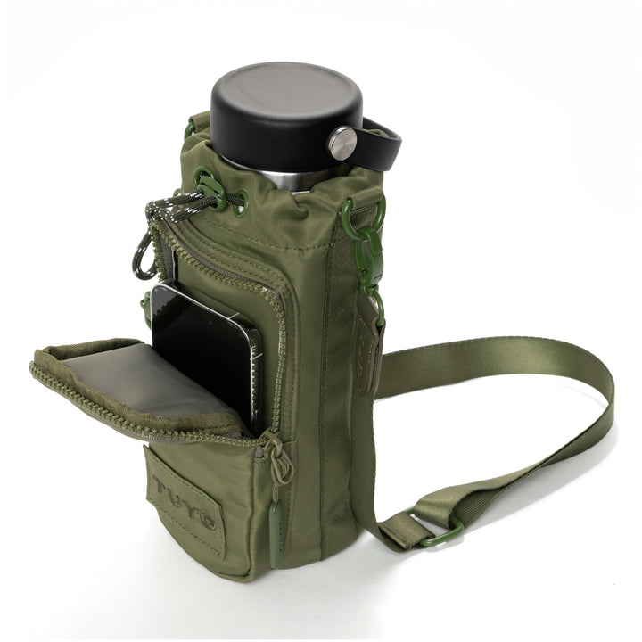 Bolsa para Garrafa #cor_military-green