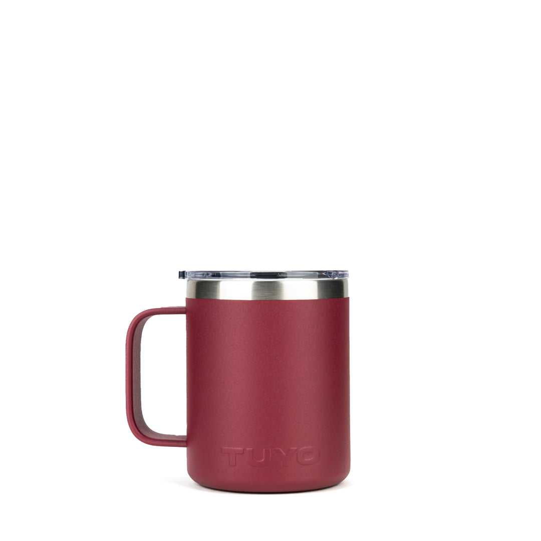 Caneca térmica com tampa. Cozy Tuyo #cor_burgundy