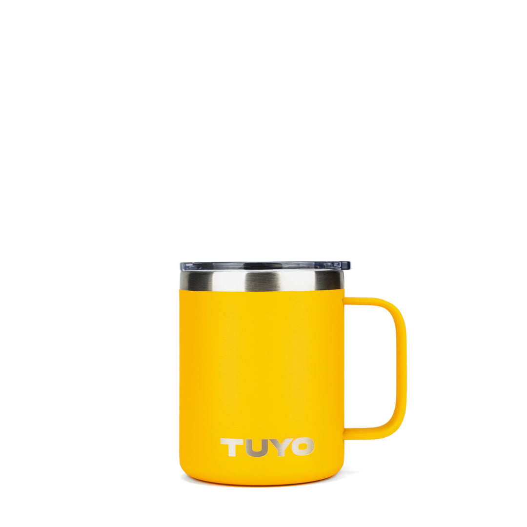 Caneca térmica com tampa. Cozy Tuyo #cor_yellow