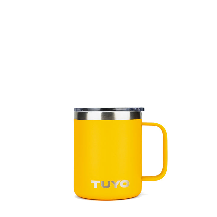 Caneca térmica com tampa. Cozy Tuyo #cor_yellow