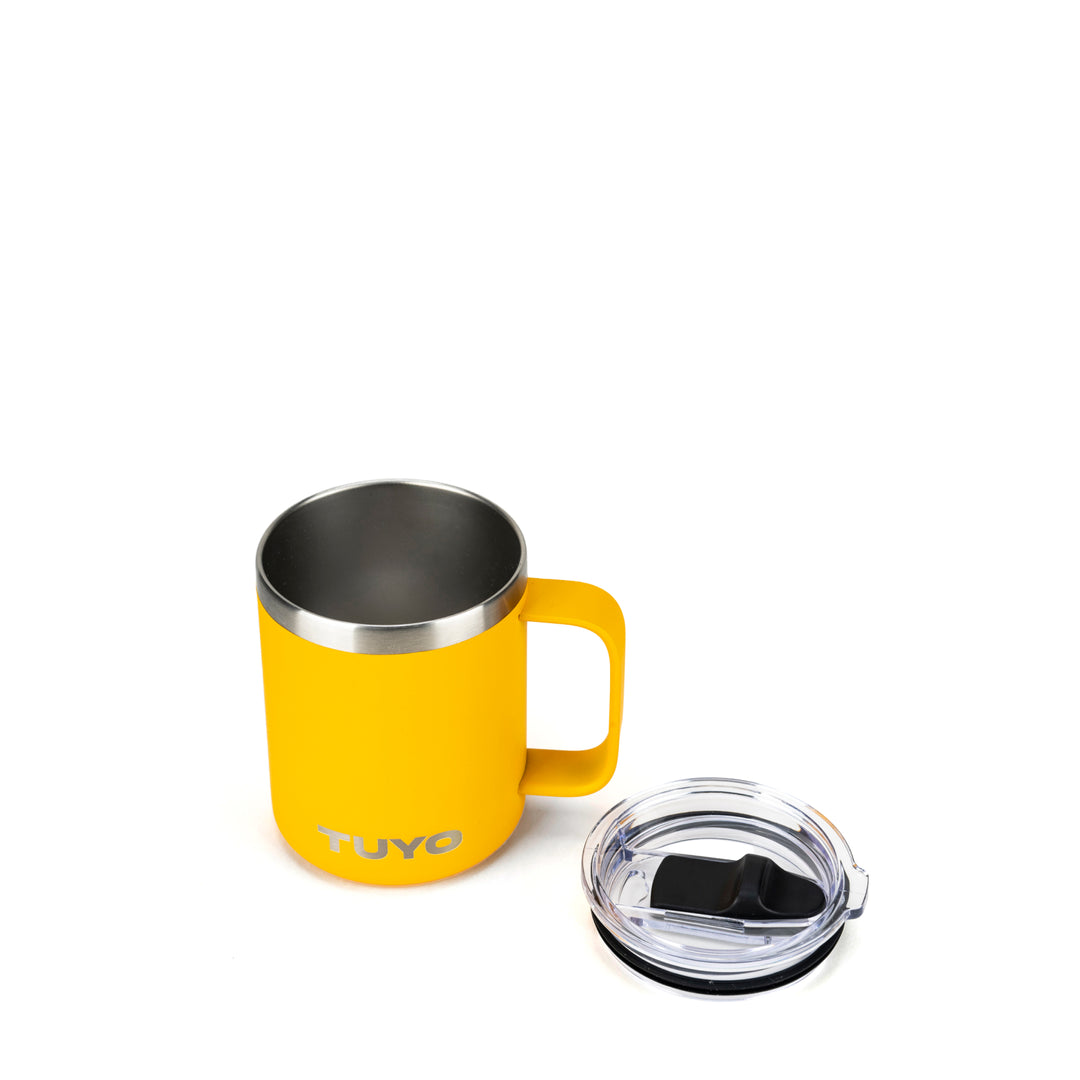 Caneca térmica com tampa. Cozy Tuyo #cor_yellow