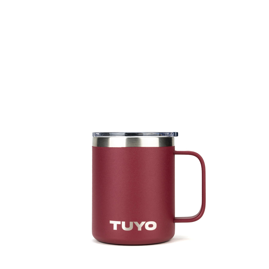 Caneca térmica com tampa. Cozy Tuyo #cor_burgundy