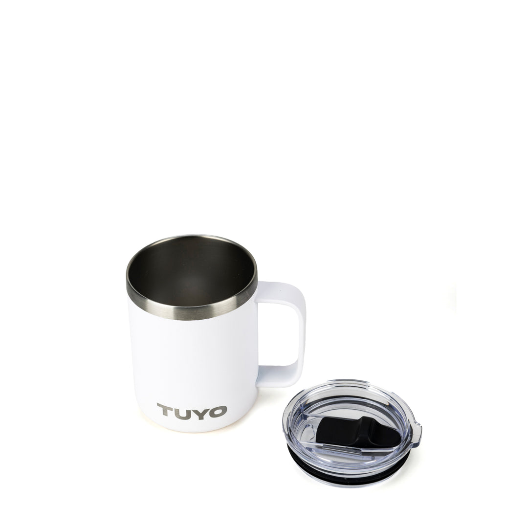 Caneca térmica com tampa. Cozy Tuyo #cor_white