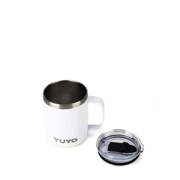 Caneca térmica com tampa. Cozy Tuyo #cor_white
