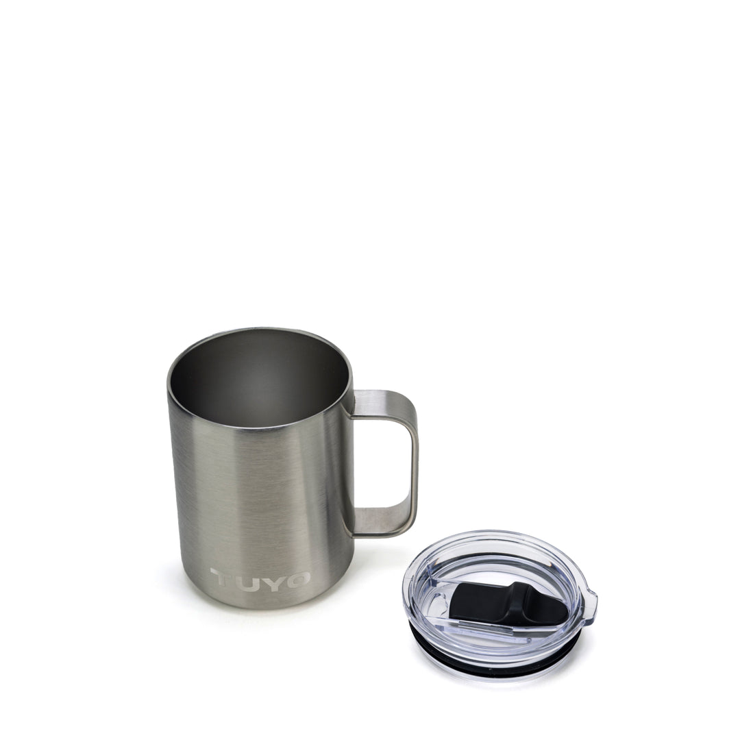 Caneca térmica com tampa. Cozy Tuyo #cor_steel