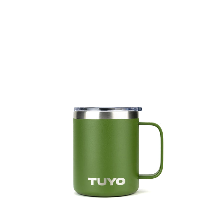 Caneca térmica com tampa. Cozy Tuyo #cor_military-green