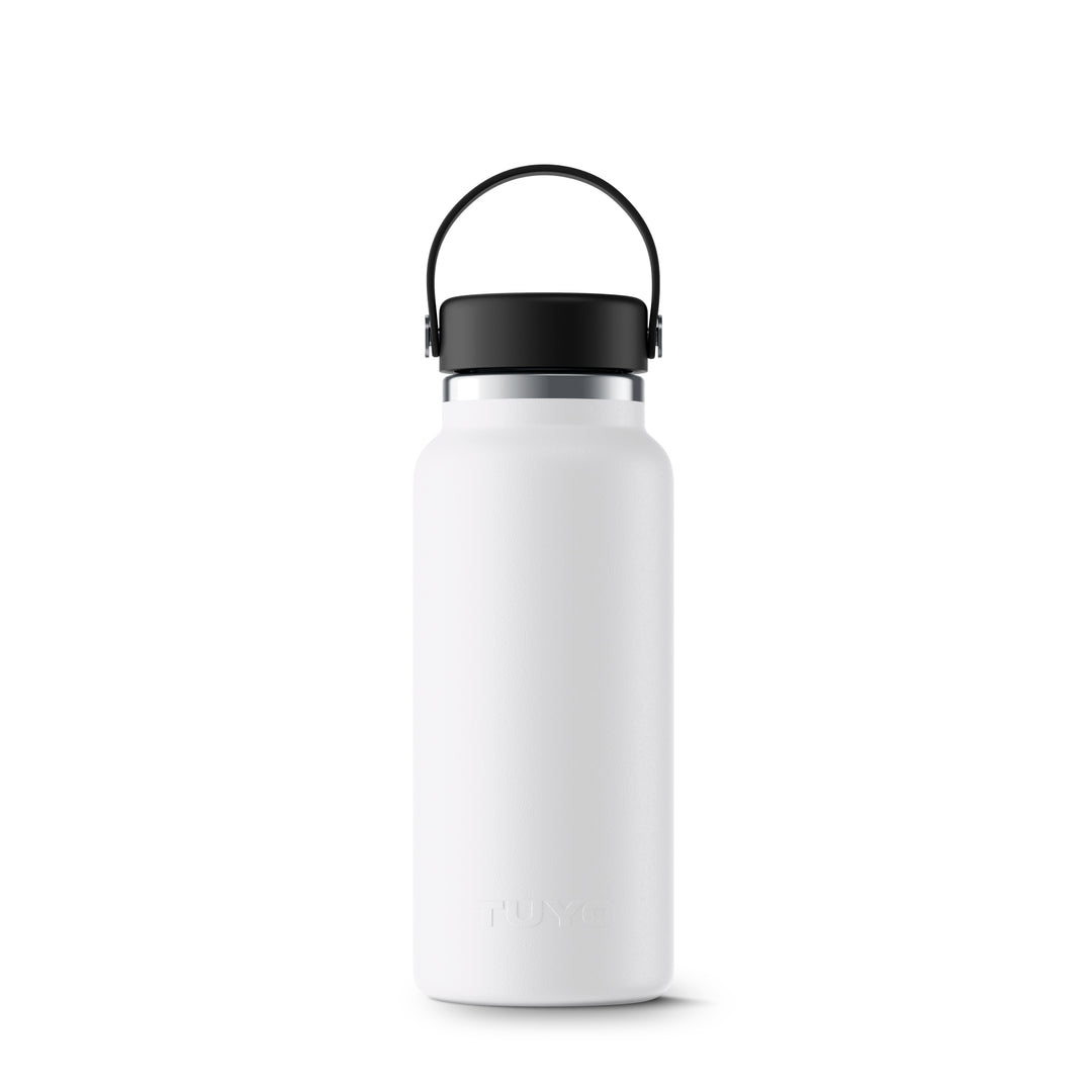 Garrafa térmica branca de 1l #cor_white