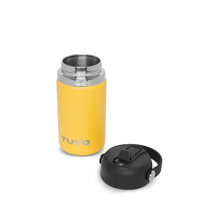 Garrafa térmica infantil #cor_yellow