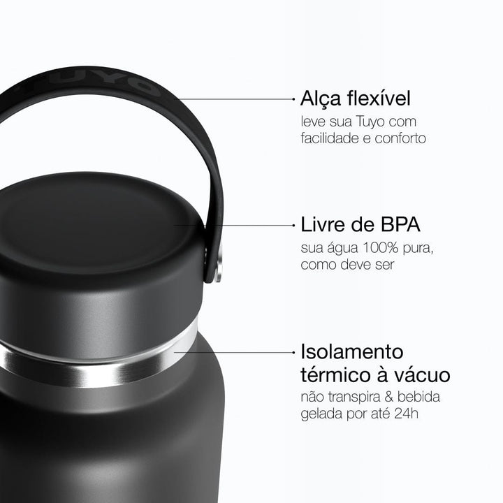 Garrafa térmica preta de 1l #cor_black