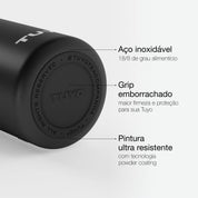 Garrafa térmica preta de 1l #cor_black