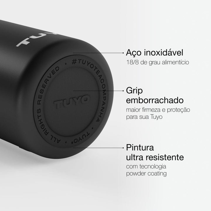 Garrafa térmica preta de 1l #cor_black