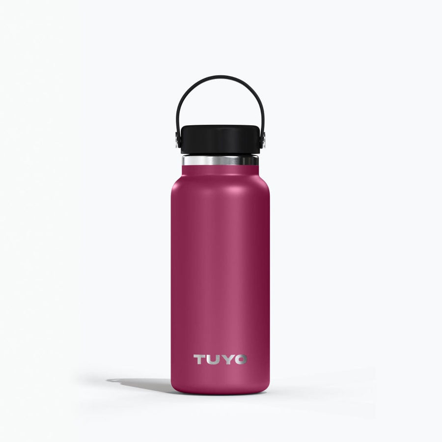 Garrafa térmica vermelho de 1l #cor_burgundy