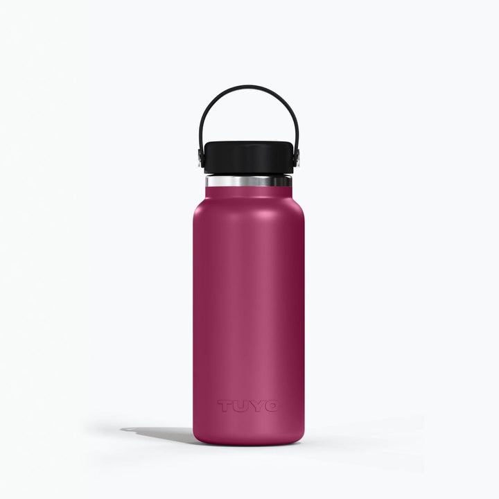 Garrafa térmica vermelho de 1l #cor_burgundy