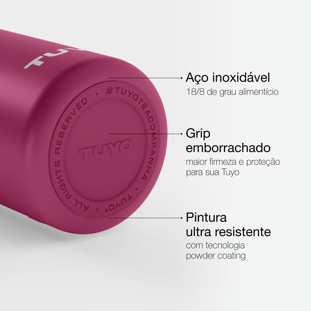 Garrafa térmica de um litro e meio #cor_burgundy