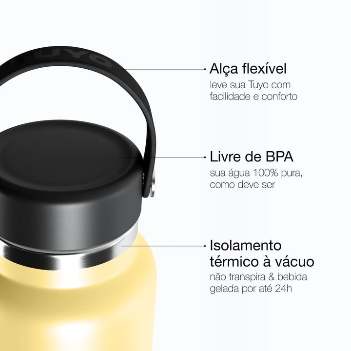 Garrafa térmica #cor_butter-yellow