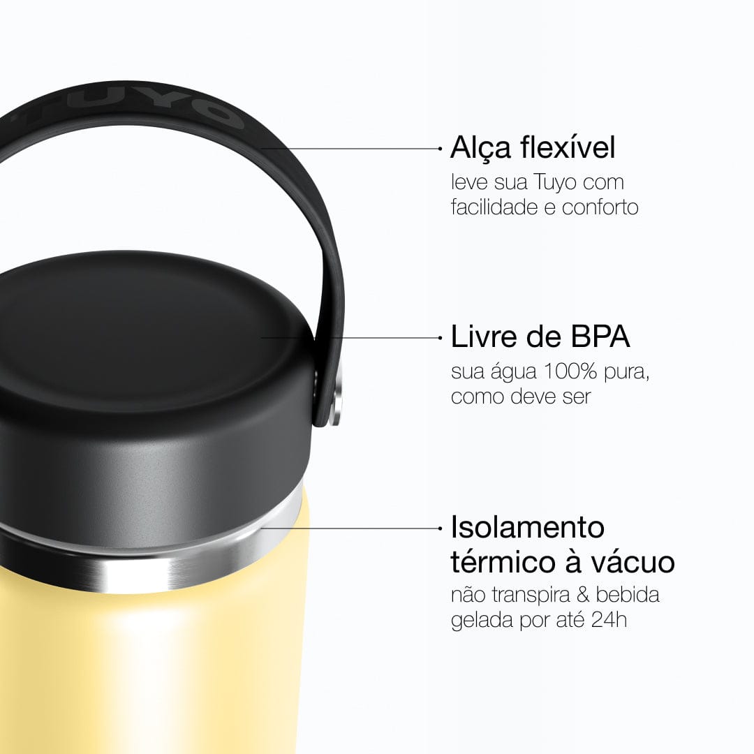 Garrafa térmica #cor_butter-yellow