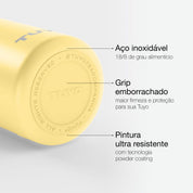 Garrafa térmica #cor_butter-yellow