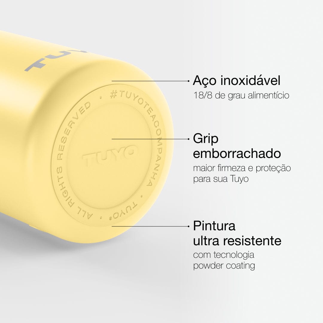 Garrafa térmica #cor_butter-yellow