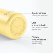 Garrafa térmica #cor_butter-yellow