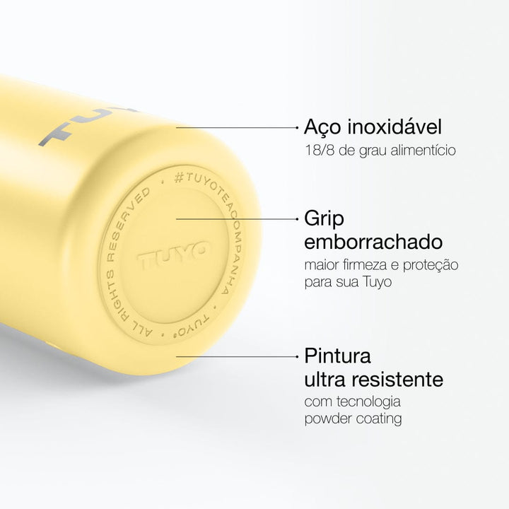 Garrafa térmica #cor_butter-yellow