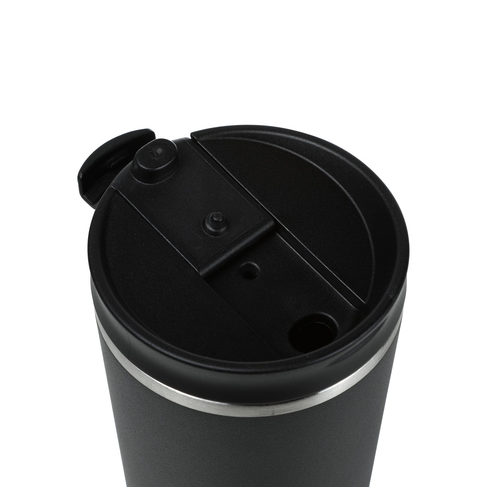 Copo térmico com escovinha de limpeza para o copo #cor_black