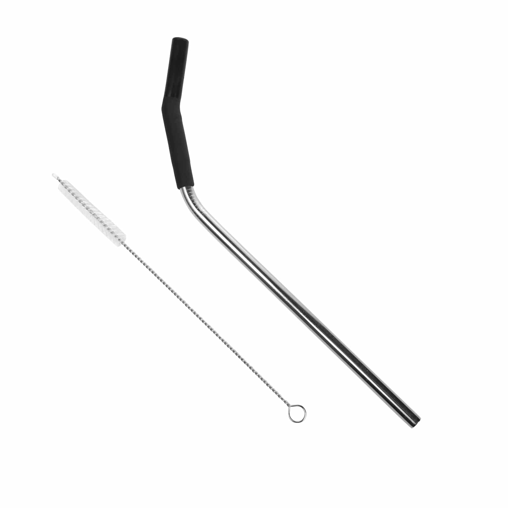 Copo térmico com escovinha de limpeza para o copo #cor_black
