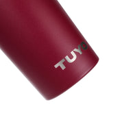 Copo térmico com escovinha de limpeza para o copo #cor_burgundy