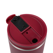 Copo térmico com escovinha de limpeza para o copo #cor_burgundy