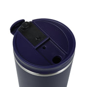 Copo térmico com escovinha de limpeza para o copo #cor_navy-blue