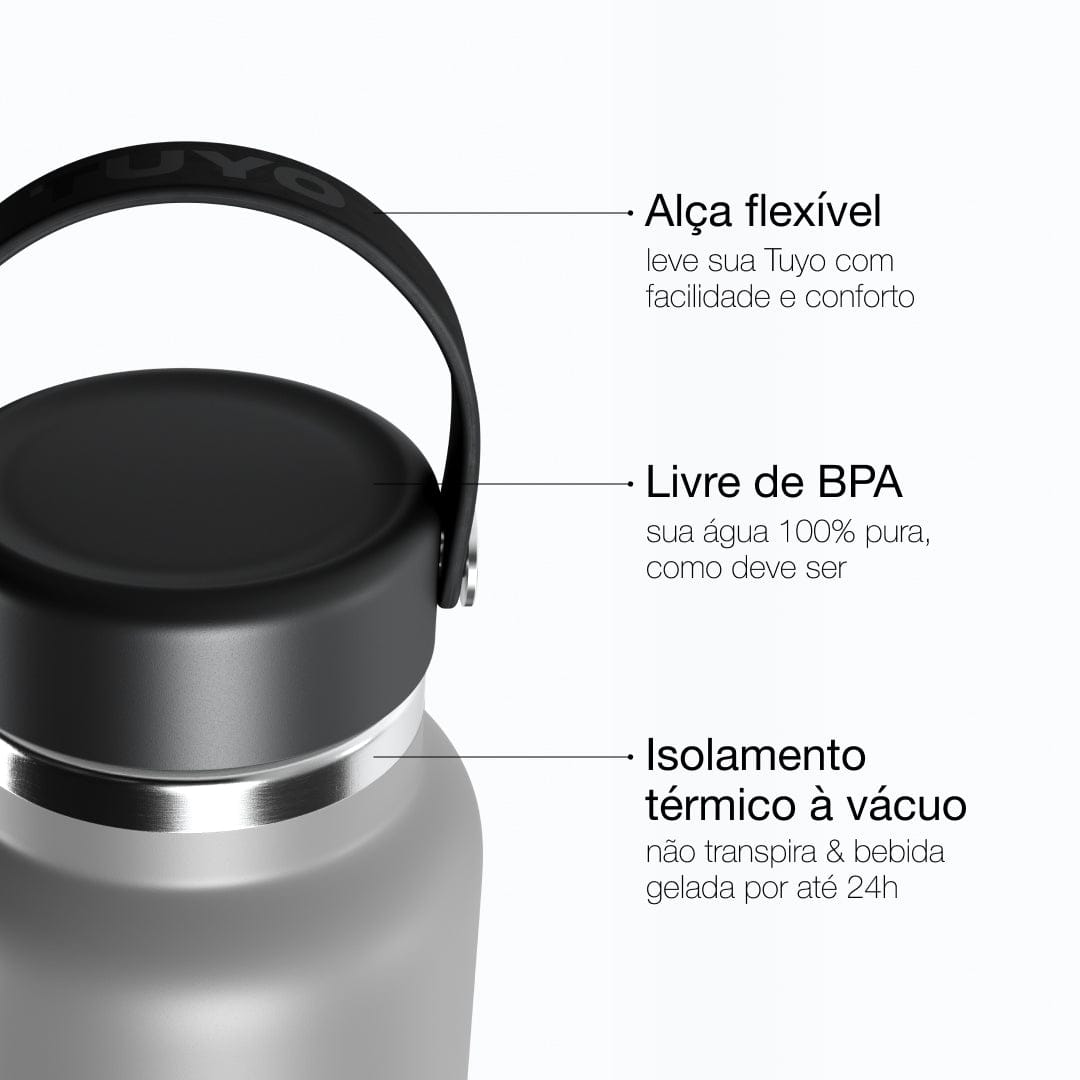 Garrafa térmica Graphite de 1l #cor_graphite