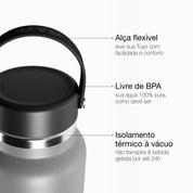 Garrafa térmica Graphite de 1l #cor_graphite