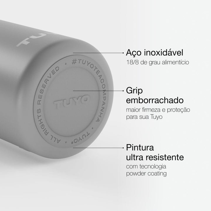 Garrafa térmica Graphite de 1l #cor_graphite