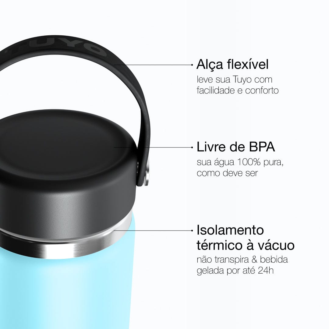 Garrafa térmica #cor_baby-blue