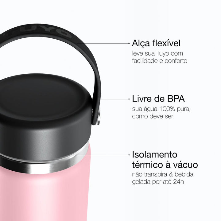 Garrafa térmica #cor_light-pink
