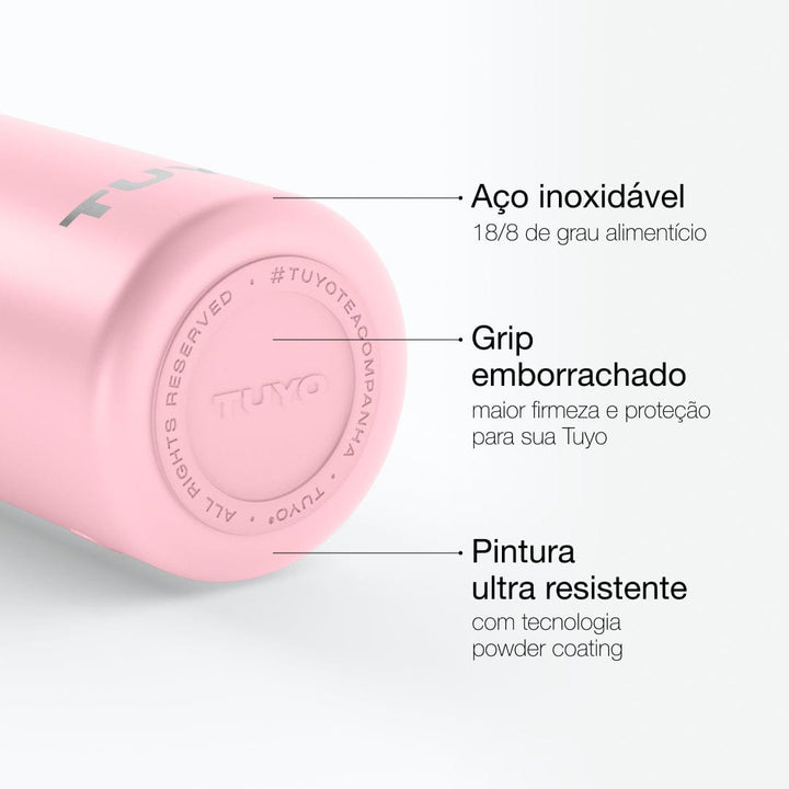 Garrafa térmica #cor_light-pink