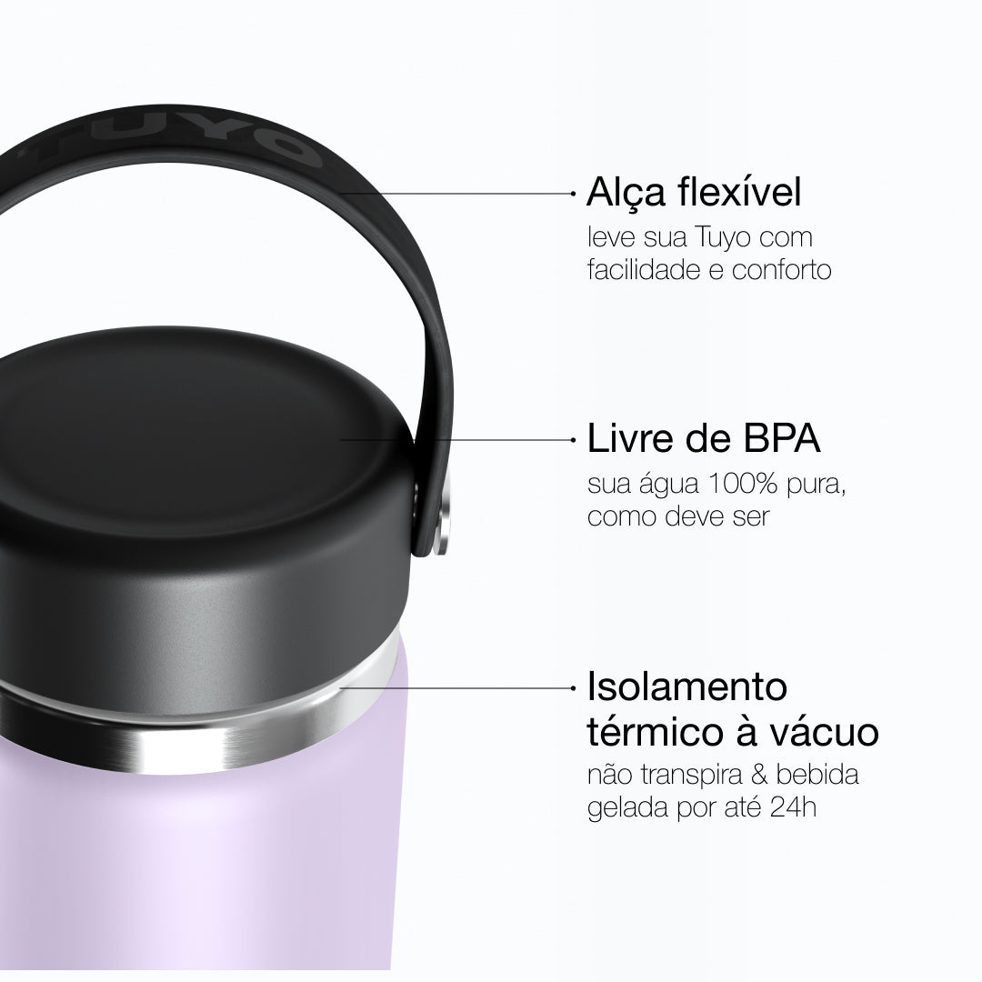 Garrafa térmica #cor_lilac