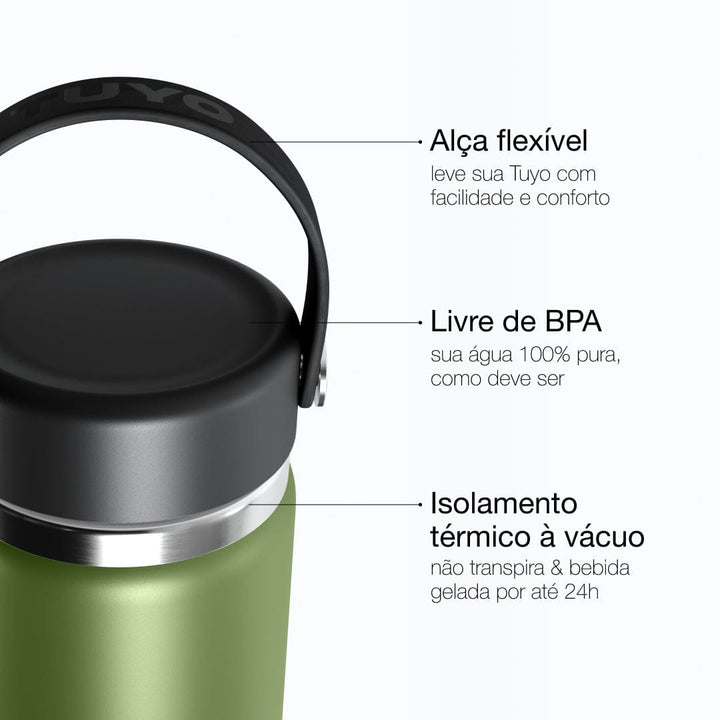 Garrafa térmica #cor_military-green