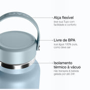 Garrafa térmica #cor_mist-blue