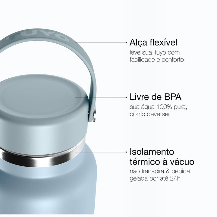 Garrafa térmica #cor_mist-blue