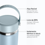 Garrafa térmica #cor_mist-blue