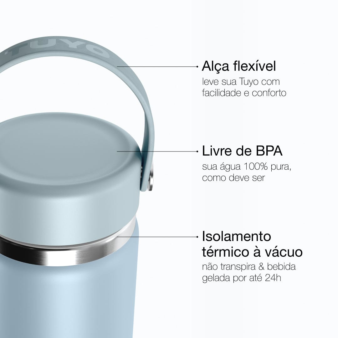 Garrafa térmica #cor_mist-blue