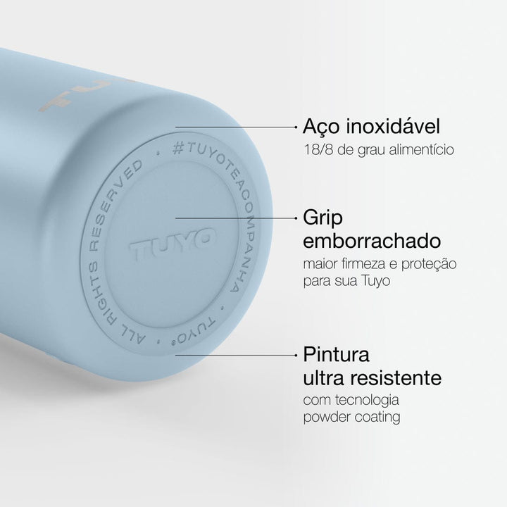 Garrafa térmica #cor_mist-blue