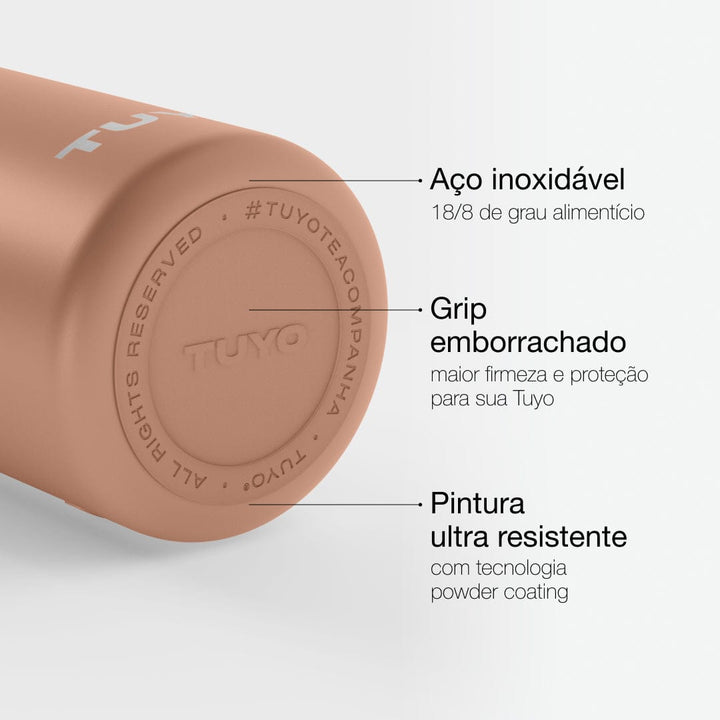 Garrafa térmica #cor_mocha-mousse