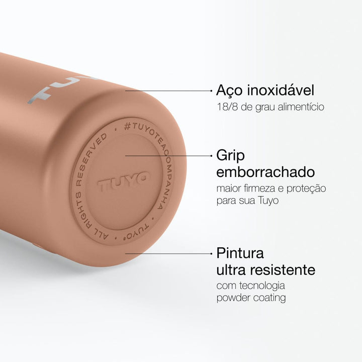 Garrafa térmica #cor_mocha-mousse